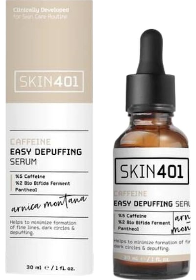 Skin401 Kafein Göz Altı Şişlik ve Torbalanma Önlemeye Yardımcı Serum 30 ML