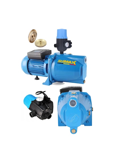 Stilmax Sjet200 1.5hp Su Motoru Otomatik Hidrofor Seti Metal Dişli Tirbün Paket Hidrofor Ev Bahçe