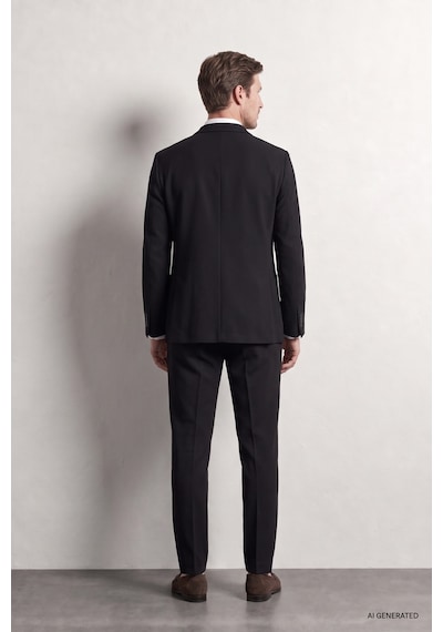 D'S Damat Ds Damat Comfort Siyah Gofre Desenli Takim Elbise 6hc05ort00601 001