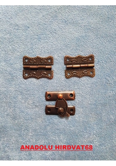 Papatya Dekoratif Mini Tavla Menteşe ve Klips Antik Renk 2 Pcs