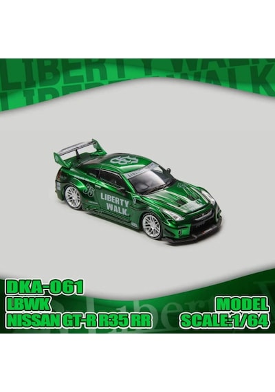Demon King Auto Nissan Gtr R35 Rr Lbwk Green Livery Dka-061 1/64 Pleksi
