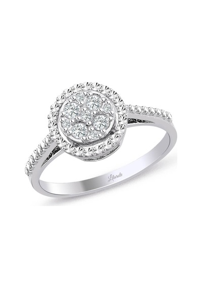 Lilarote 0.12 Ct Modern Tasarım Coronet Yüzük