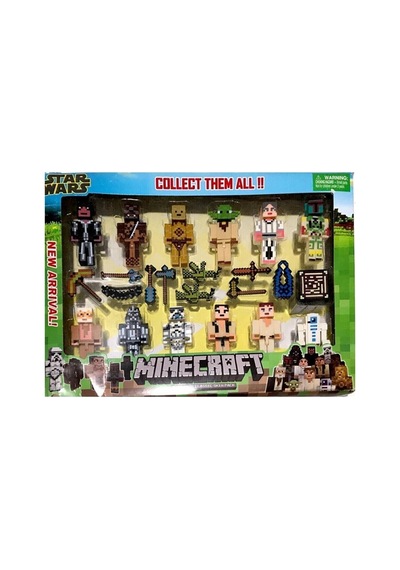 Star Wars 23 Parça Aksesuarlı Minecraft Benzeri Yeni Figür Oyuncak Serisi