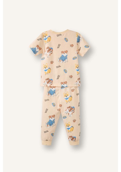 Defacto 2li Pijama Takımı Erkek Bebek G8857a526smbg819 Bej-bg819