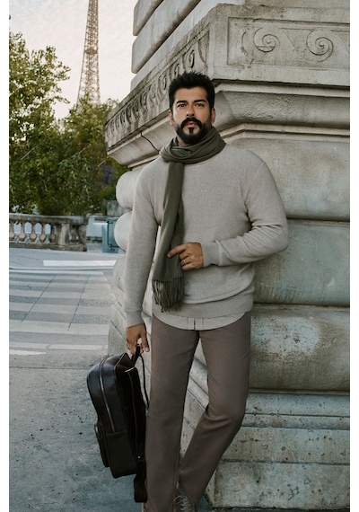 AC&Co / Altınyıldız Classics Erkek Camel Slim Fit Dar Kesim Pamuklu Esnek Armürlü Yan Cep Pantolon Camel AC&Co / Altınyıldız Classics Erkek Camel Slim Fit Dar Kesim Pamuklu Esnek Armürlü Yan Cep Pantolon Camel