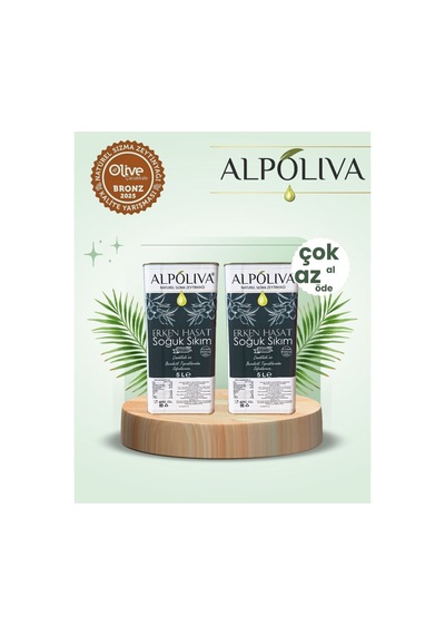 2 X 5 Litre Alpoliva Natürel Sızma Zeytinyağı