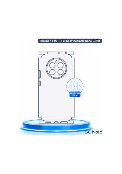 Realme 13 4g Uyumlu Fullbody Arka Kaplama Hidrojel Koruyucu Film