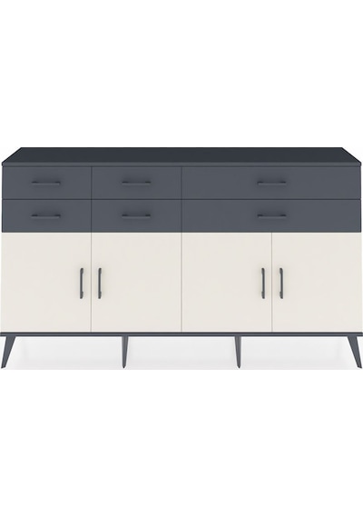 Arges Konsol 3 Raflı 6 Çekmeceli 4 Kapaklı 176x30x99 Antrasit-aytaşı/antrasit Aytası/antrasıt - Antrasıt Arges Konsol 3 Raflı 6 Çekmeceli 4 Kapaklı 176x30x99 Antrasit-aytaşı/antrasit Aytası/antrasıt - Antrasıt