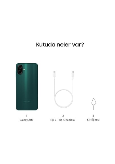 Samsung Galaxy A07 4 GB 128 GB  (Samsung Türkiye Garantili)