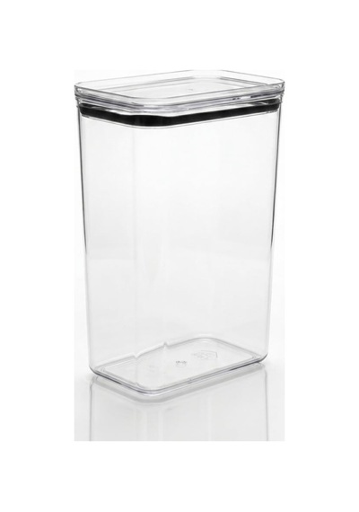 Tr Softchef Click'n Fresh Hava Geçirmez Dikdörtgen Plastik Erzak Kabı 3100 Ml - Vakumlu Tek Tuş Kapaklı Şeffaf Pla Genel