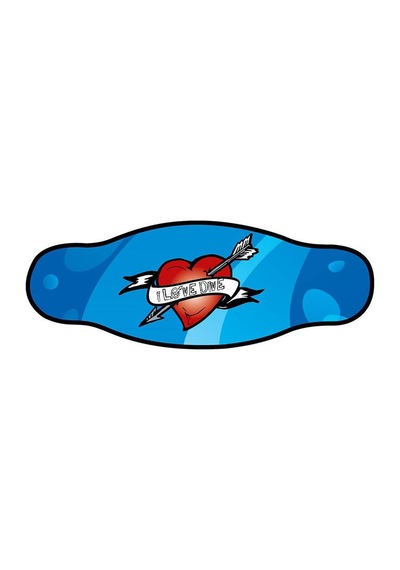 BestDivers Maske Arkalığı Hart Neopren Siyah