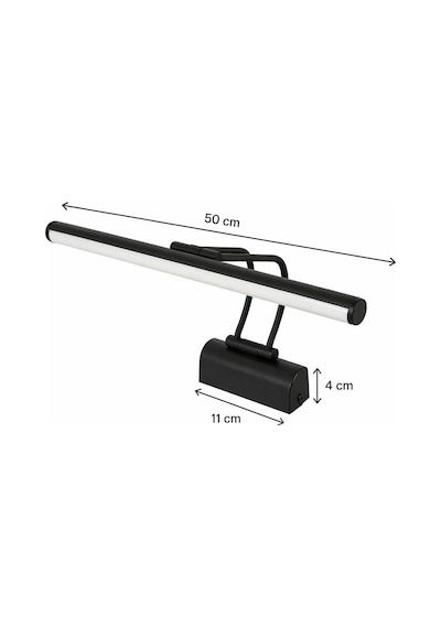 Sarjlı Led Flüt Resim Aplik / 8w / 3200k Gün Işığı / 50cm / Duvar Tipi Ayna/tablo Üstü Dekoratif Işık / Ip20 Diğer