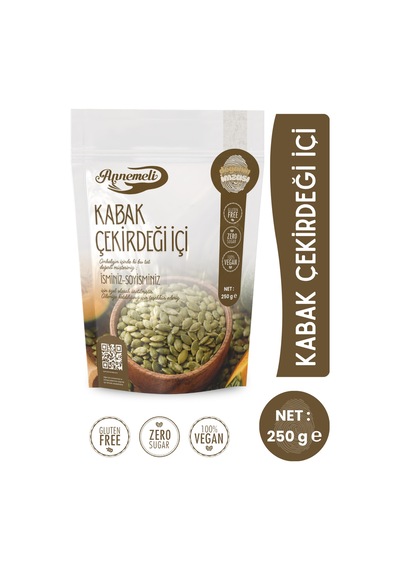 Kabak Çekirdeği İçi 250 Gr Doğal Kabuksuz Kabak Çekirdeği, Protein İçeren Atıştırmalık, Salatalık Ve Kahvaltılık