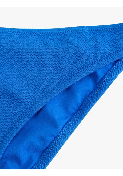 Koton Dokulu Astarlı Klasik Bikini Altı Saks Mavisi 5sak00013mm Saks Mavi