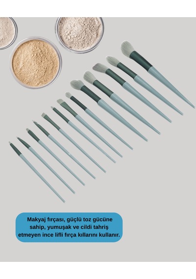 Makyaj Fırçası Seti 13 Parça Toz Ve Krem Ürünler İçin 60860803