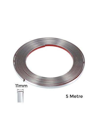 Yapışkanlı Nikelaj Şerit Bant Çıta 11mm 5 Metre Krom Diğer