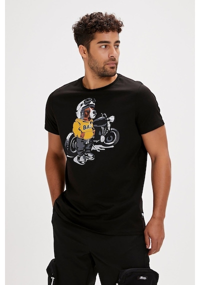 Bad Bear Fave Erkek T-shirt-28345-siyah Siyah