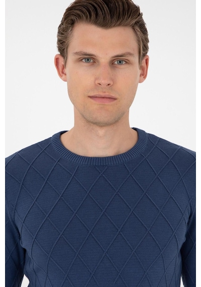 U.s. Polo Assn. Erkek Minimalist Uzun Kol Kazak - Günlük Şıklık İndigo