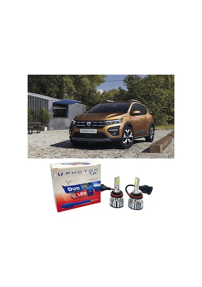 Dacia Sandero Uzun Far Ampulü H7 Duo Yeni Seri Beyaz 2021-2023