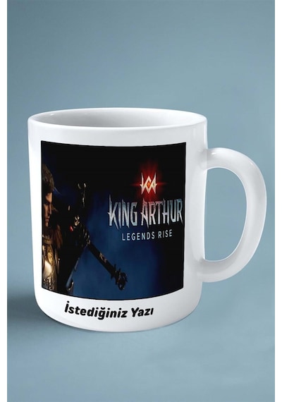 King Arthur Mobil Oyun Baskılı Kupa Bardak Çift Taraflı Baskı Kişiye Özel Model 3 Çok Renkli