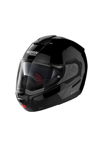 Nolan N90.3 Classic N-Com 003 Çeneden Açılır Kask Gri - Parlak Siyah
