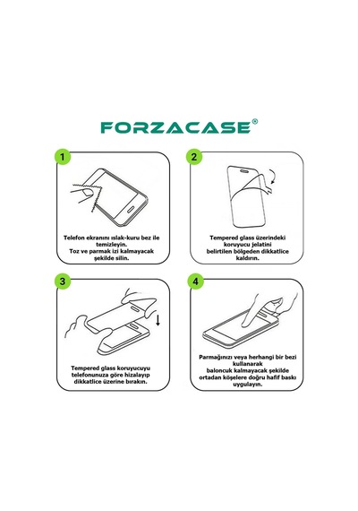 Forzacase Xiaomi Mi 13t Pro İle Uyumlu Temperli Kırılmaz Cam Ekran Koruyucu - Fc002 Şeffaf