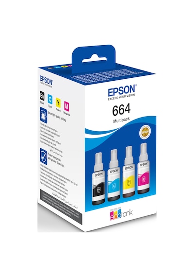 Epson 664 EcoTank C13T66464A 4 Renkli Çoklu Paket