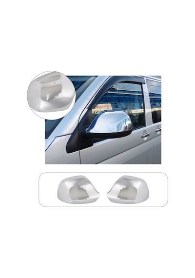 Volkswagen Transporter T5 Uyumlu 2010-2015 Ayna Kapağı 2 Parça Abs Krom Kaplama