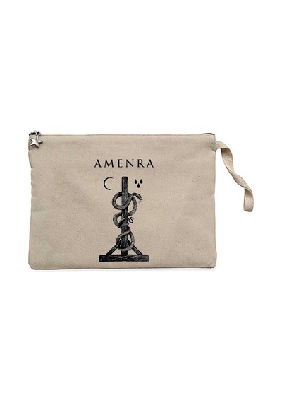 Amenra Kreuz Snake Krem Clutch Astarlı Cüzdan / El Çantası