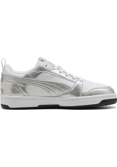 Puma Rebound V6 Low Metallic Kadın Beyaz Sneaker Ayakkabı 40605502