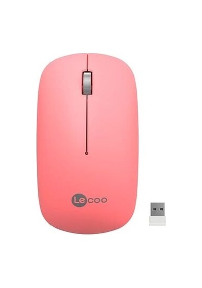 Lenovo Lecoo Ws214 Kablosuz 1200dpı 3 Tuşlu Pembe Optik Sessiz Mouse