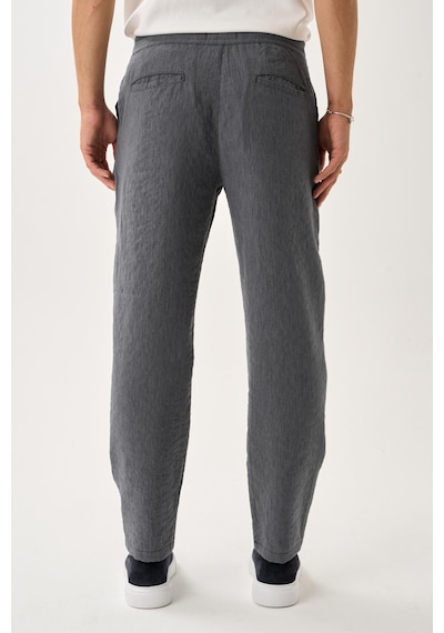 Alexandergardi Smart Casual Dokulu Pantolon Antrasit