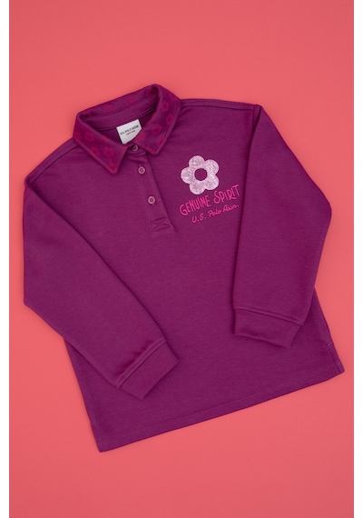 U.s. Polo Assn. Kız Çocuk Menekşe Sweatshirt 50317914-vr037 Menekse