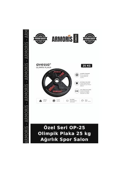 Özel Seri Op-25 Olimpik Plaka 25 Kg Ağırlık Spor Salon