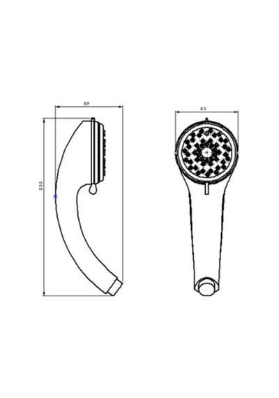 Tema Classic Duş Başlığı 3 Fonksiyonlu Kireç Kırıcılı Kaliteli Tasarım Banyo El Duşu Aksesuarı Krom