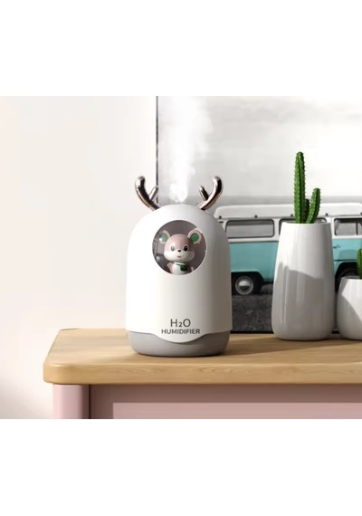 300ml Ultrasonik Hava Nemlendirici Sessiz Usb Şarjlı Serin Buharlı Led Işıklı Aromaterapi Humidifier