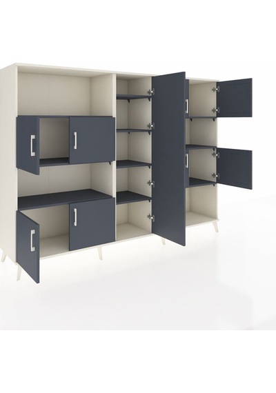 Hyperion Dolap 10 Raflı 9 Kapaklı 220x44x163 Aytaşı-antrasit Aytaşı-antrasit Hyperion Dolap 10 Raflı 9 Kapaklı 220x44x163 Aytaşı-antrasit Aytaşı-antrasit