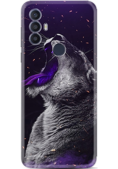 Tcl 30 Se Kilif Silikon Desen Purple Leopar 1750 556609191