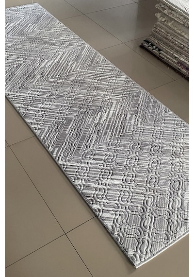 Lüle Halı Delüx Kaymaz Taban Halı Yolluk Gri Renk, Dlx7050