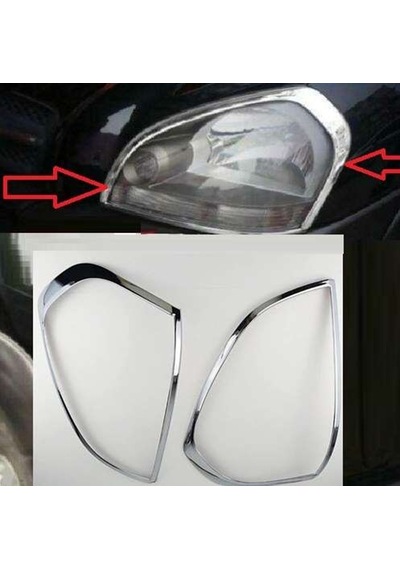 Hyundai Tucson 2004 2014 Ön Far Kaplama Abs Krom