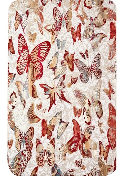Rovigo Home Baskılı Kaymaz Taban 2 Li Banyo Paspas Takım Rvg5050-100X60-60X50 Çok Renkli