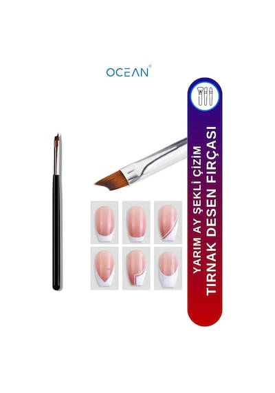 Ocean Nail Art Tırnak Kenar Temizleme Ve Düzeltme Fırçası Ebay-116
