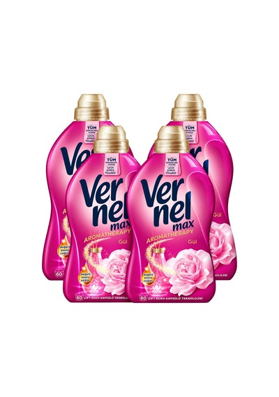 Vernel Max Aromatherapy 1440 Ml Gül X 4 Adet 4'lü Set