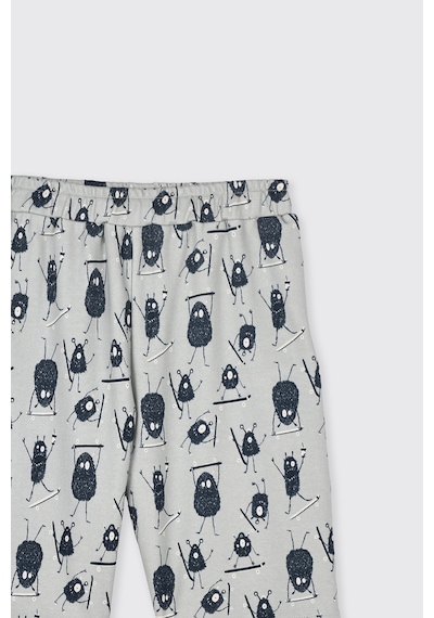 Panço Erkek Çocuk Baskılı Yeşil Pijama Takımı