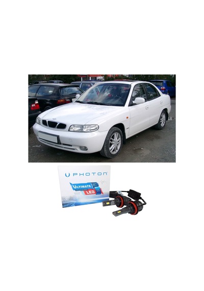 Daewo Nubira Led Xenon Uzun + Kısa Far Ampulü H4 Ultimate Yeni Seri Beyaz