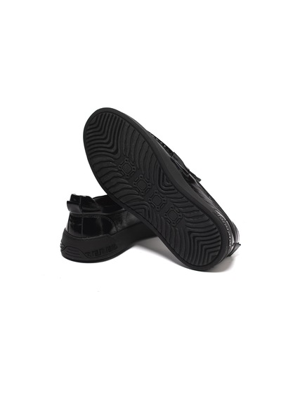 Black Wrinkled Oxford Klasik Erkek Diğer Ka-26y-alfa5405 John May Munıh Shoe Siyah