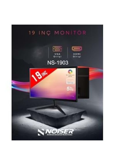 Noiser Ns-1903 19" İnç 1440 900 Hd 5ms 60hz Hdmı+vga Hd Led Monitör