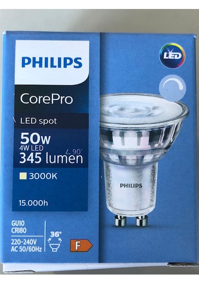 3 Adet Philips Corepro 4w 50w 345 Lümen Dim Led Ampul Sarı 3000k