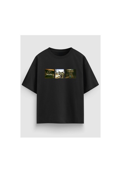 Yolo Street Rakun Grafik Baskılı Oversize Siyah Beyaz Tişört %100 Pamuk Unisex Streetwear Tişört Siyah Yolo Street Rakun Grafik Baskılı Oversize Siyah Beyaz Tişört %100 Pamuk Unisex Streetwear Tişört Siyah