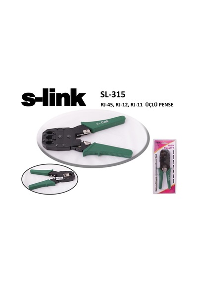S-link Sl-315 Rj-45-rj-12-rj-11 Üçlü Pense Renkli